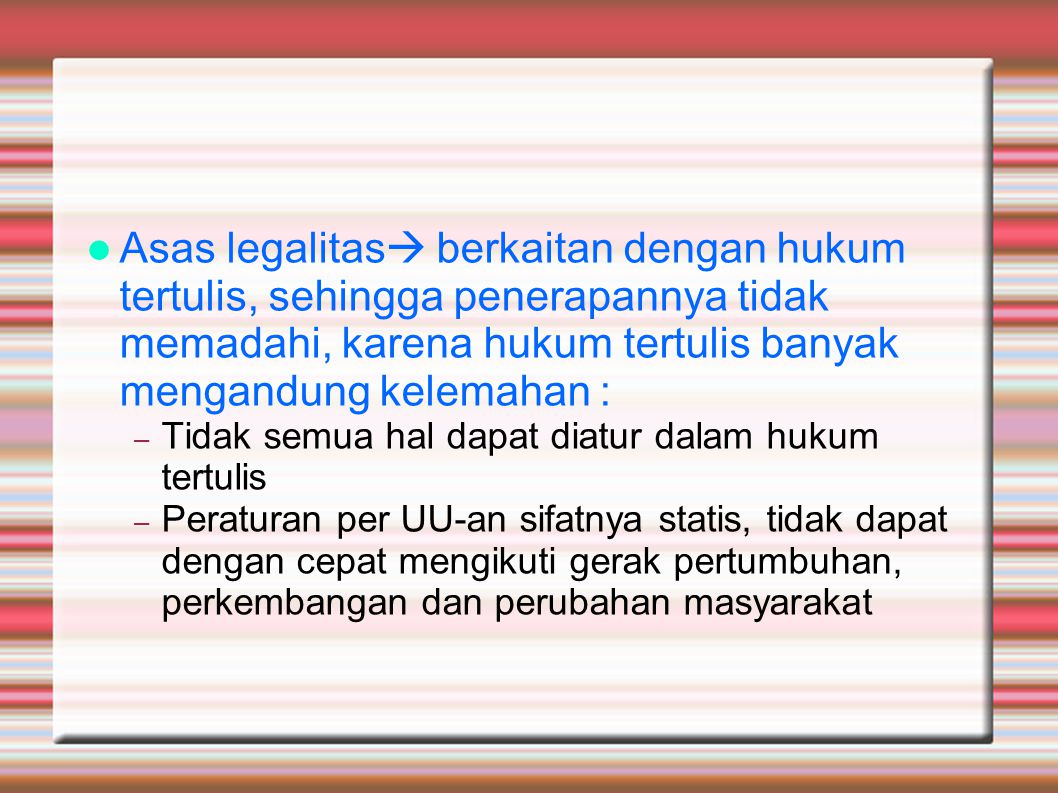 Detail Contoh Asas Legalitas Nomer 24