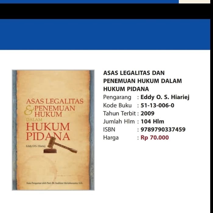 Detail Contoh Asas Legalitas Nomer 37