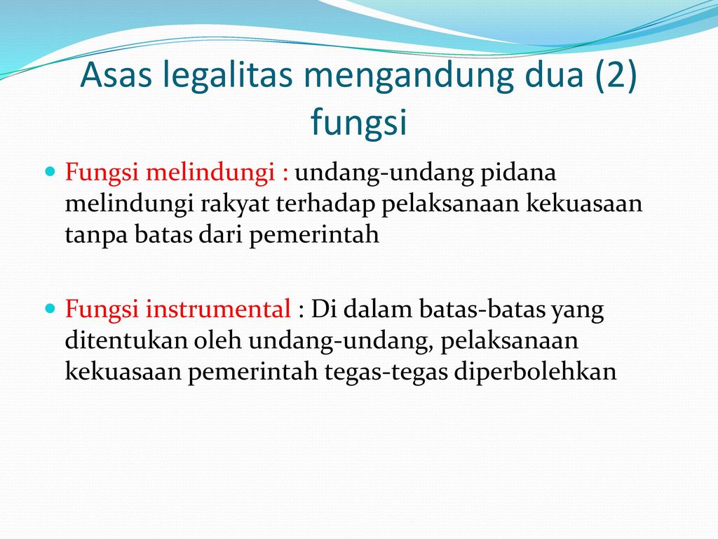 Detail Contoh Asas Legalitas Nomer 4