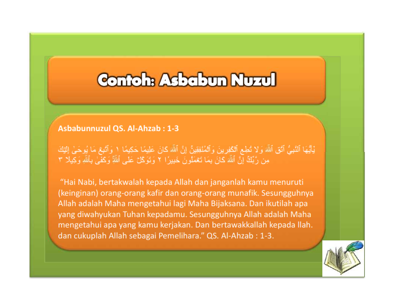 Detail Contoh Asbabul Wurud Nomer 26