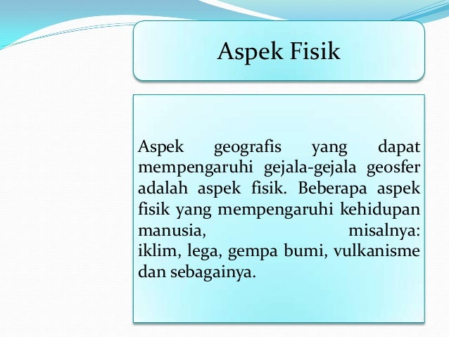 Detail Contoh Aspek Fisik Nomer 20