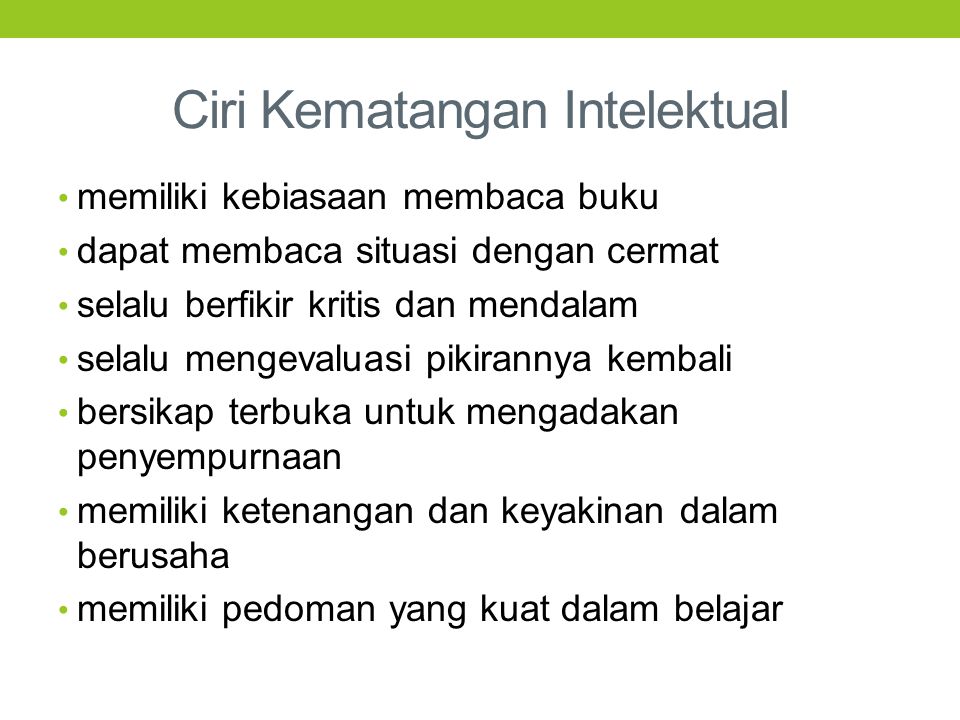 Detail Contoh Aspek Intelektual Nomer 10