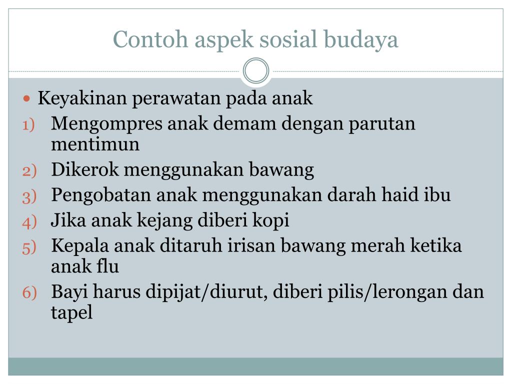 Detail Contoh Aspek Sosial Budaya Nomer 12