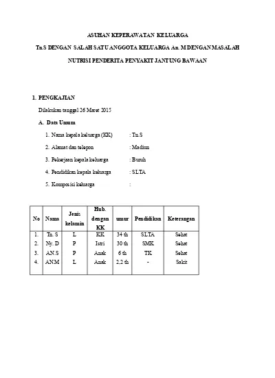 Detail Contoh Asuhan Keperawatan Keluarga Nomer 16