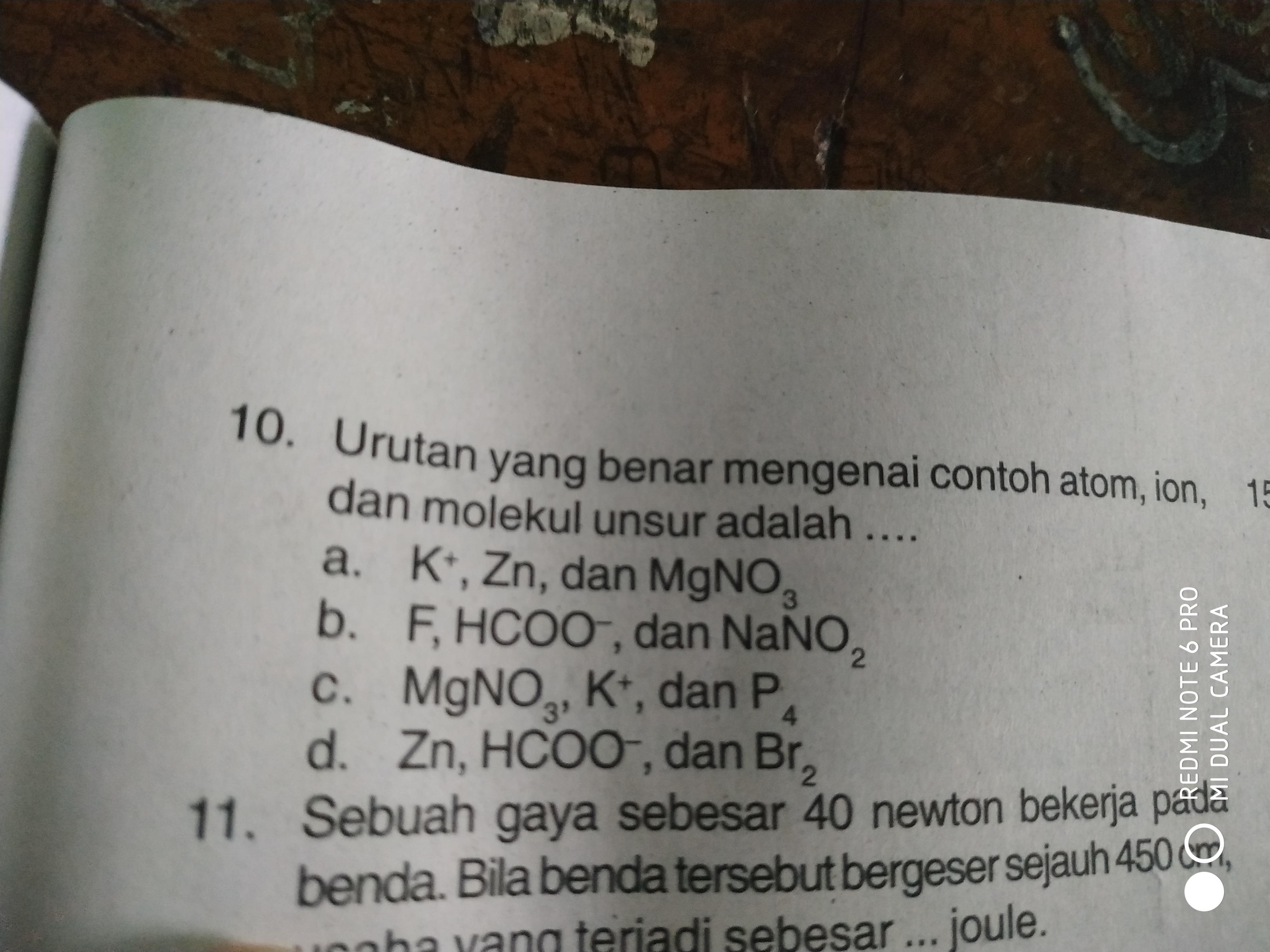 Detail Contoh Atom Ion Dan Molekul Nomer 10