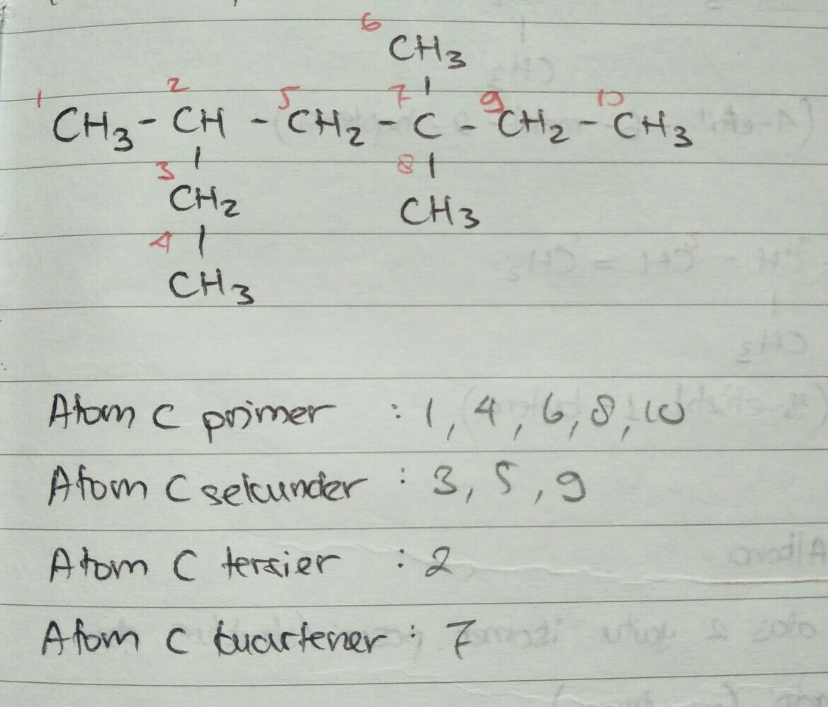 Detail Contoh Atom Karbon Primer Nomer 13