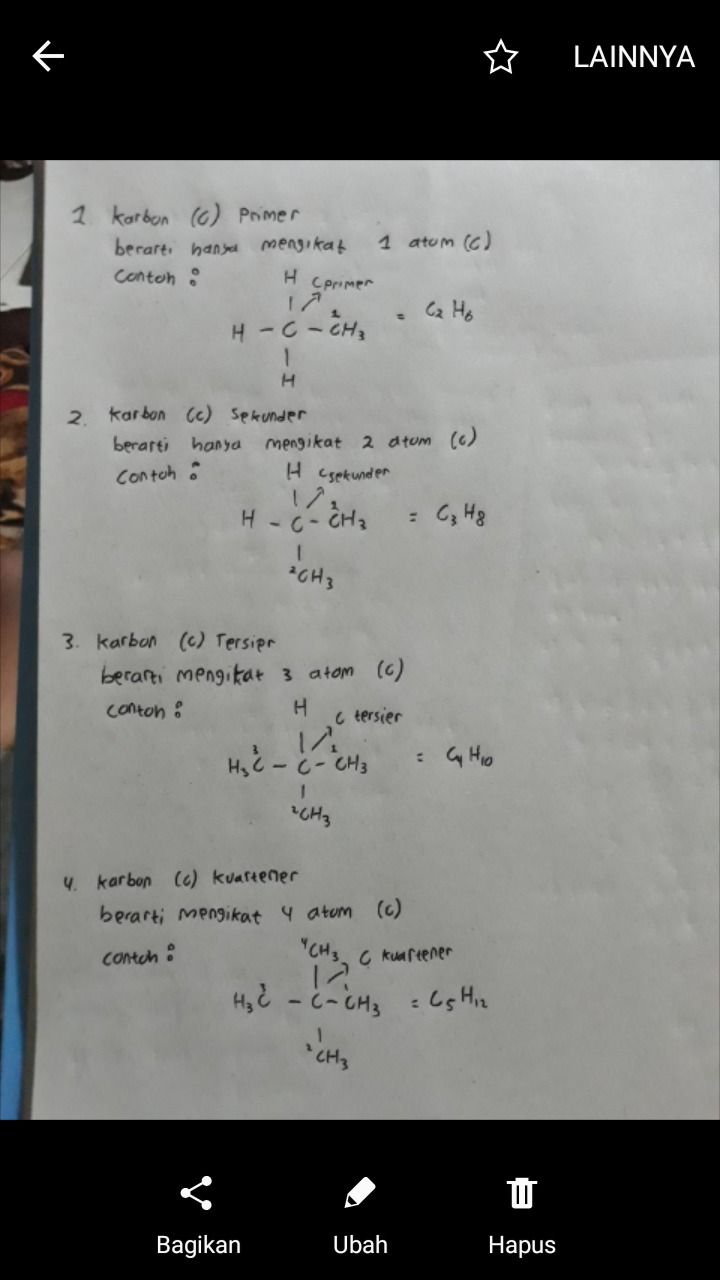 Detail Contoh Atom Karbon Primer Nomer 4