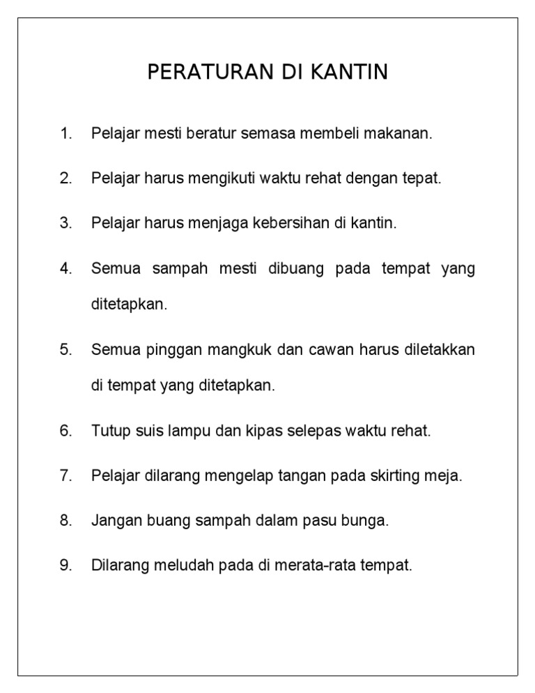 Detail Contoh Aturan Menjaga Kebersihan Rumah Nomer 30