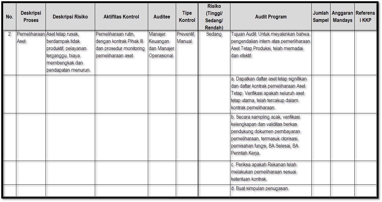 Detail Contoh Audit Internal Nomer 11