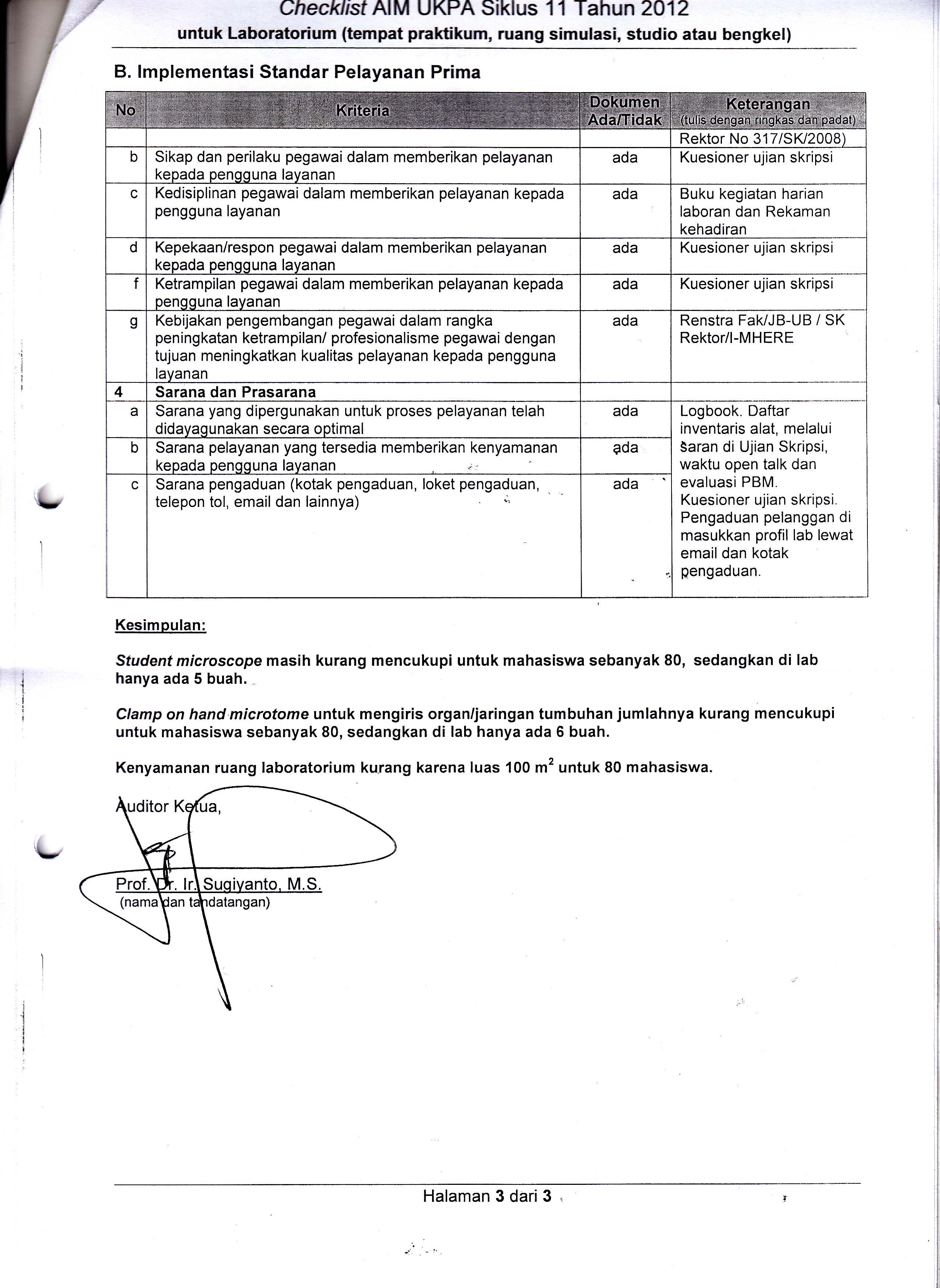 Detail Contoh Audit Internal Nomer 24