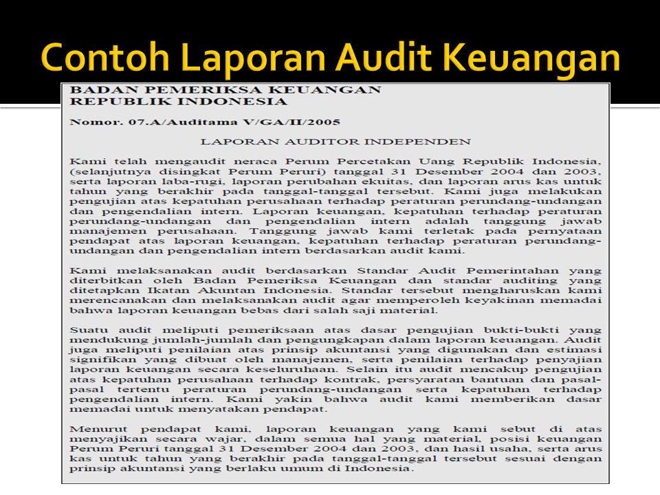 Detail Contoh Audit Keuangan Nomer 16