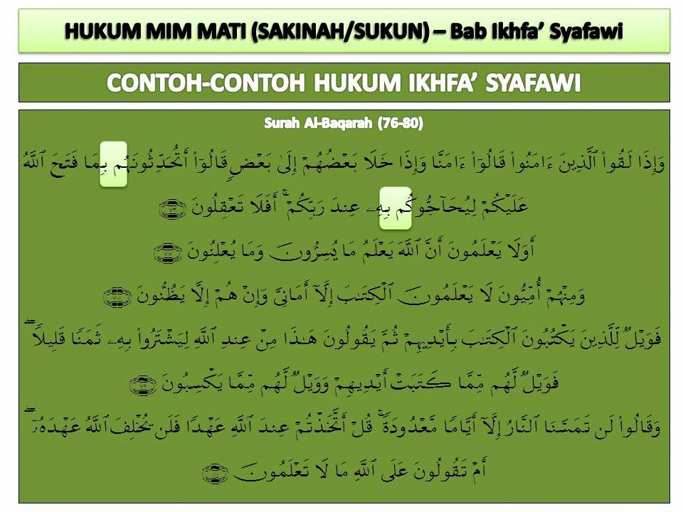 Detail Contoh Ayat Izhar Syafawi Nomer 50