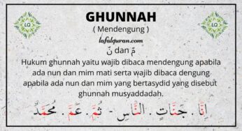 Detail Contoh Bacaan Ghunnah Musyaddadah Nomer 7