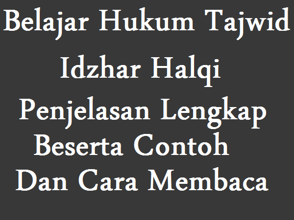 Detail Contoh Bacaan Idzhar Halqi Nomer 28