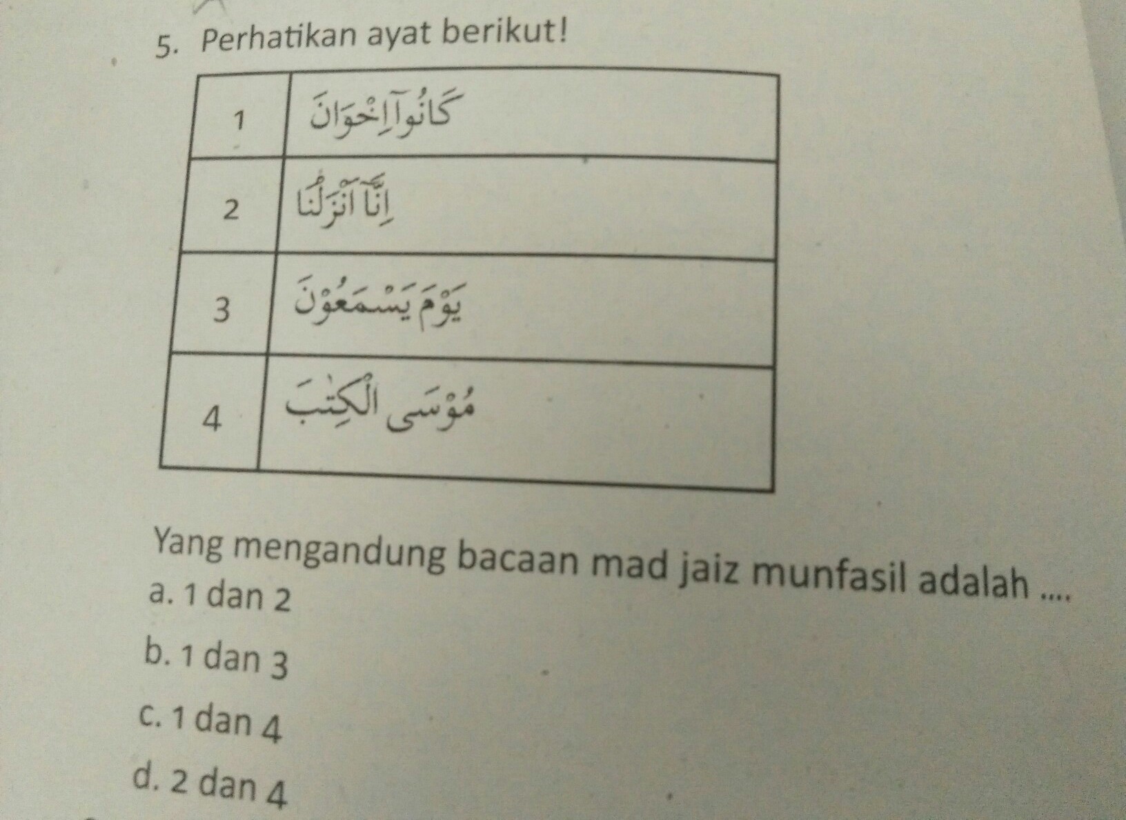 Detail Contoh Bacaan Mad Jaiz Munfasil Nomer 50