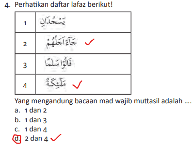 Detail Contoh Bacaan Mad Wajib Muttasil Nomer 11