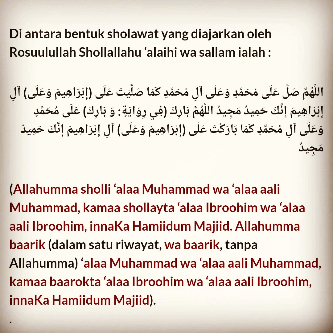 Detail Contoh Bacaan Shalawat Nabi Nomer 14