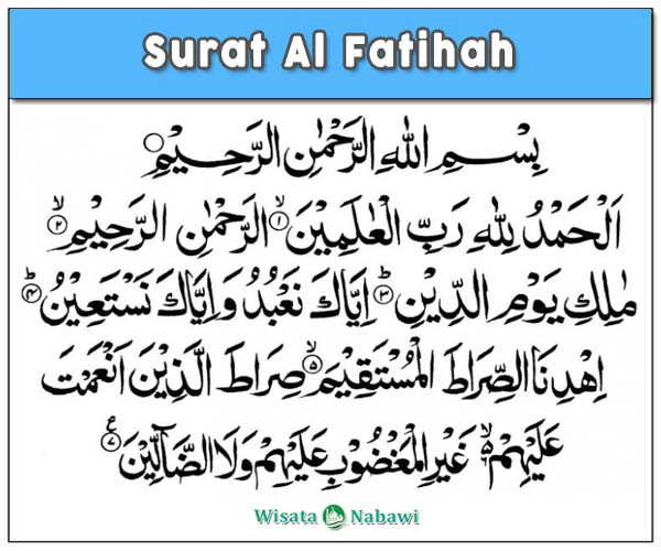 Detail Contoh Bacaan Surat Al Fatihah Nomer 3