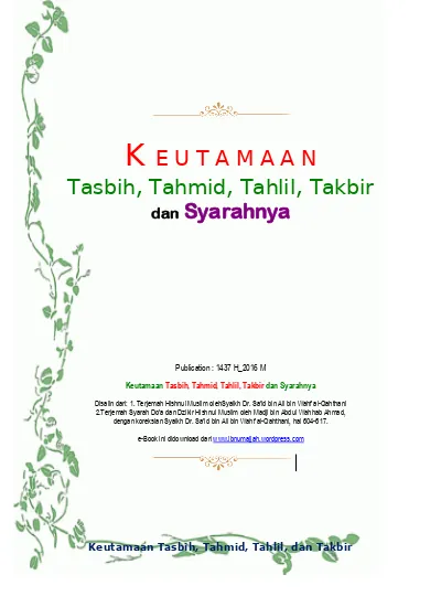 Detail Contoh Bacaan Tasbih Nomer 43