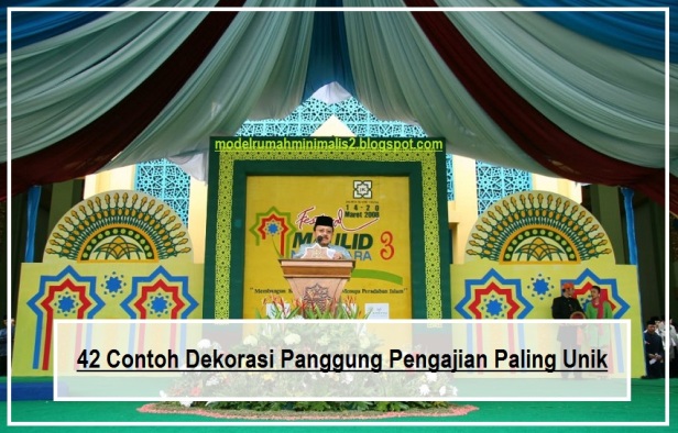 Detail Contoh Background Panggung Pengajian Nomer 13