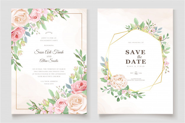 Detail Contoh Background Undangan Pernikahan Nomer 3