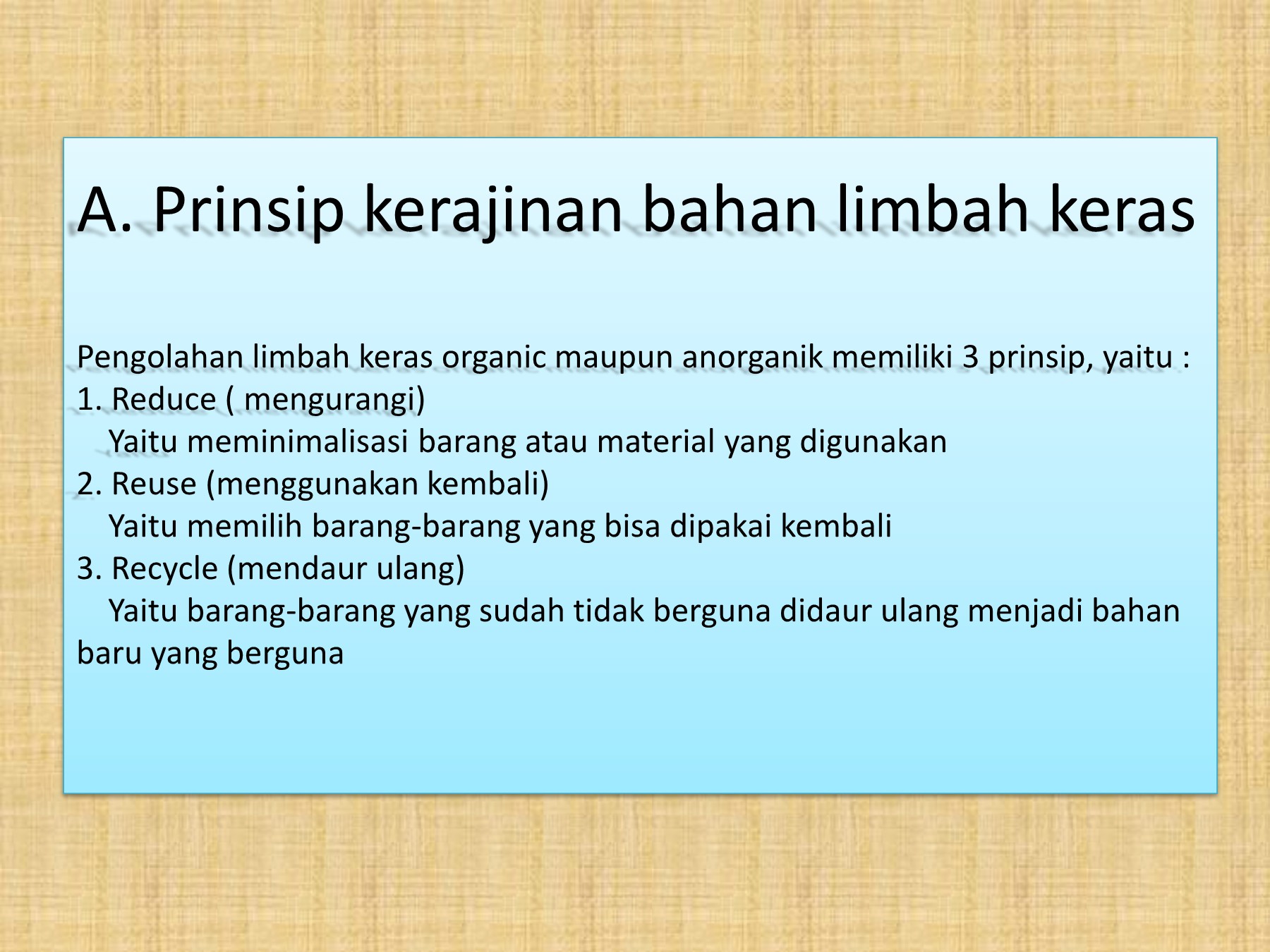 Detail Contoh Bahan Limbah Keras Reduce Reuse Recycle Nomer 17