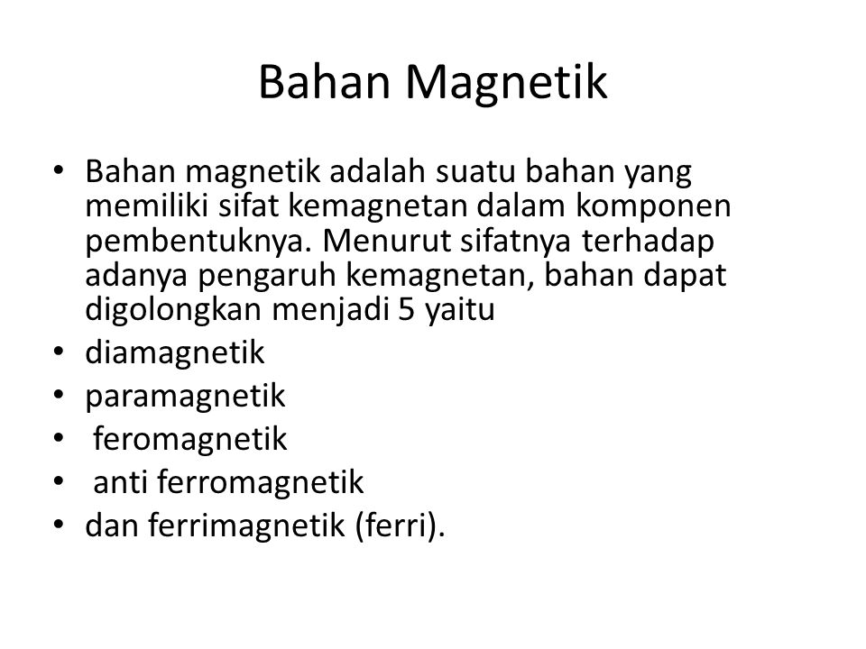 Detail Contoh Bahan Magnetik Nomer 2