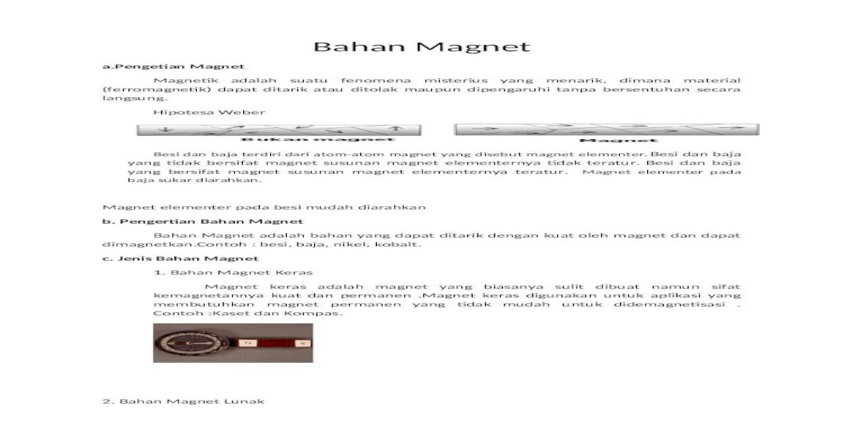 Detail Contoh Bahan Magnetik Nomer 38