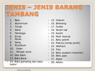 Detail Contoh Bahan Tambang Nomer 20