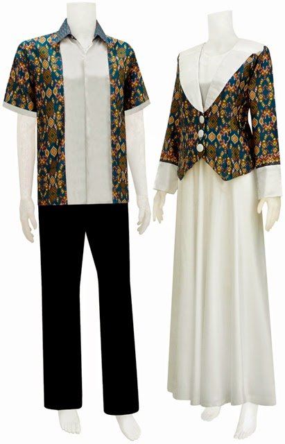 Detail Contoh Baju Batik Kombinasi Nomer 22