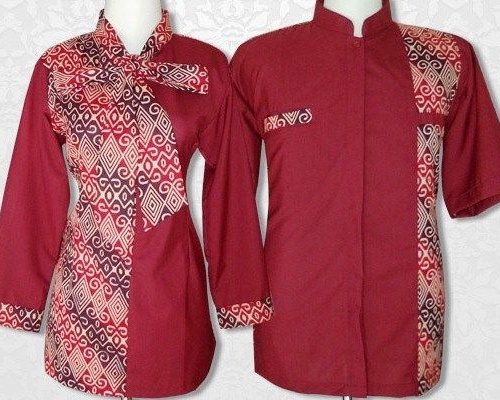 Detail Contoh Baju Batik Kombinasi Nomer 45