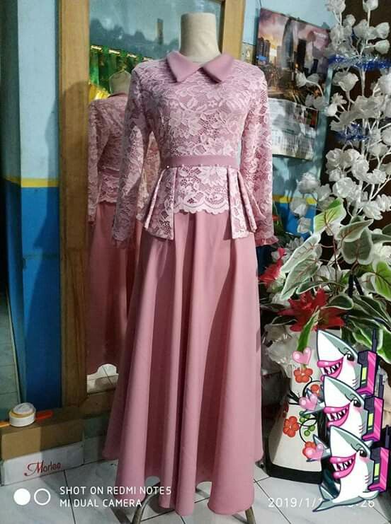 Detail Contoh Baju Dress Brokat Nomer 55