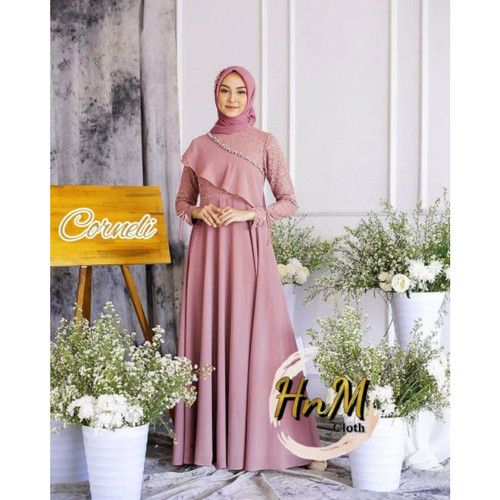 Detail Contoh Baju Gamis 2020 Nomer 4