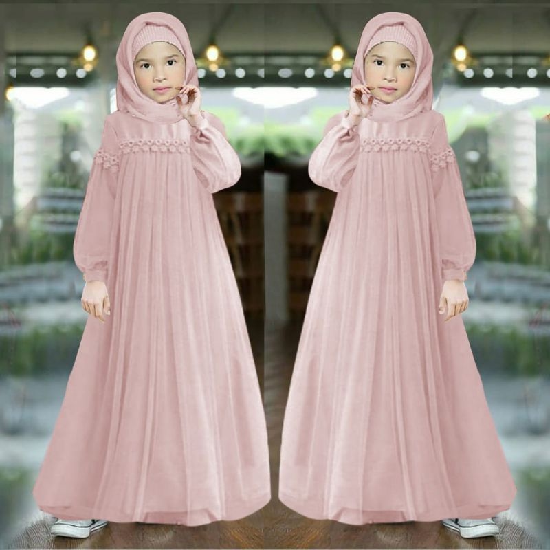 Detail Contoh Baju Gamis Anak Perempuan Nomer 3