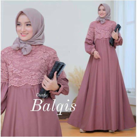 Detail Contoh Baju Gamis Brokat Nomer 48