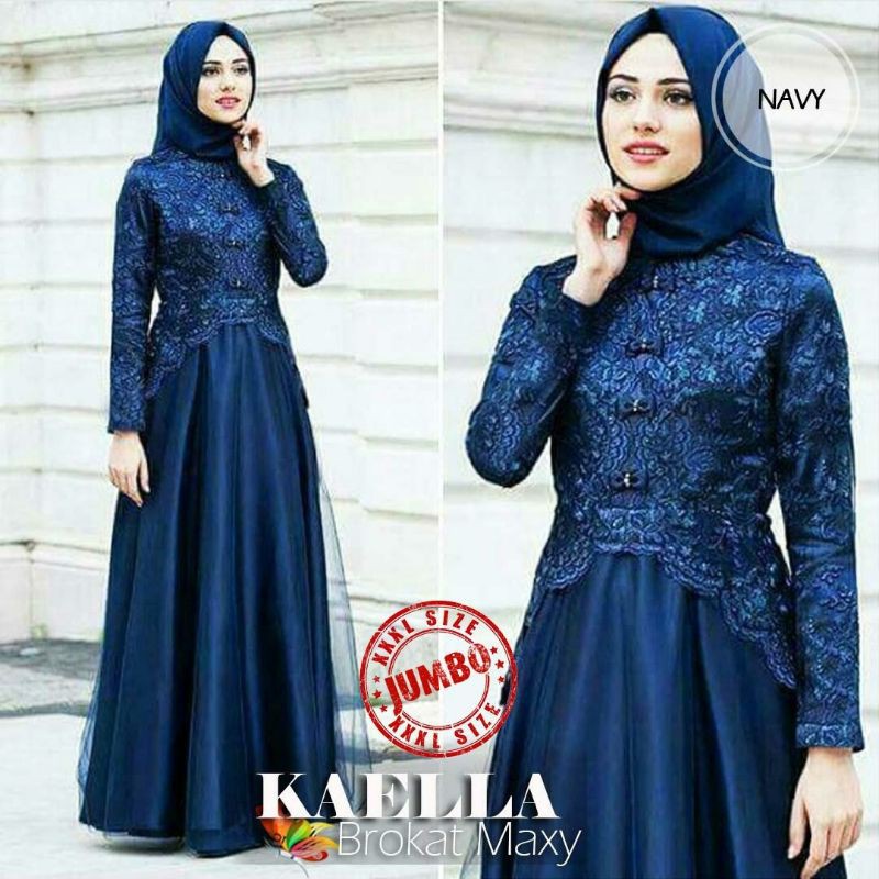 Detail Contoh Baju Pesta Muslim Nomer 47