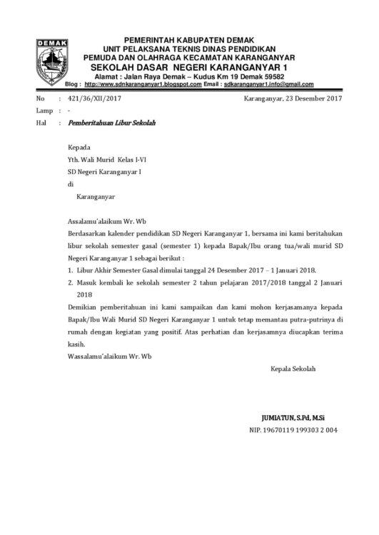 Detail Contoh Balasan Surat Resmi Nomer 18