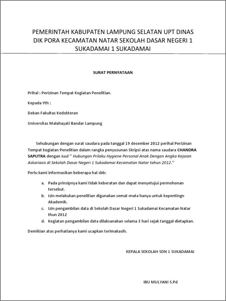 Detail Contoh Balasan Surat Resmi Nomer 22