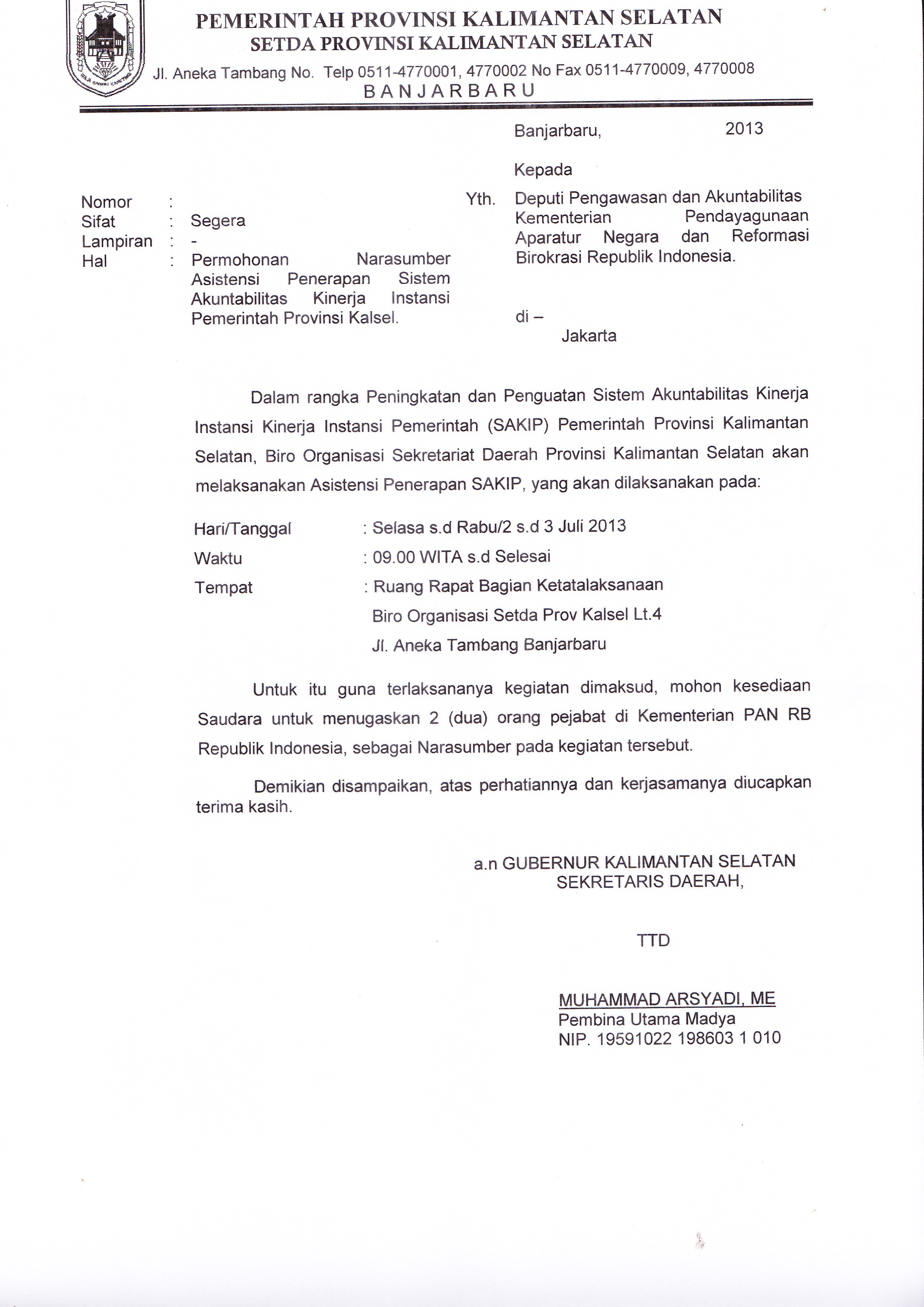 Detail Contoh Balasan Surat Resmi Nomer 23