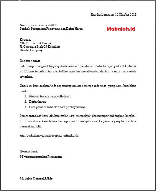 Detail Contoh Balasan Surat Resmi Nomer 28