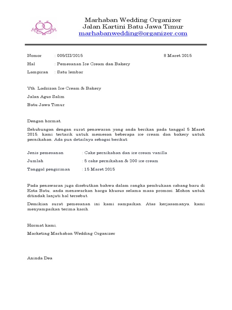 Detail Contoh Balasan Surat Resmi Nomer 31