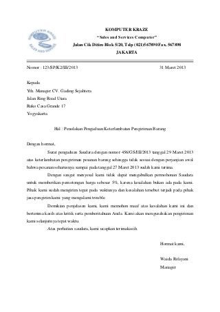 Detail Contoh Balasan Surat Resmi Nomer 41