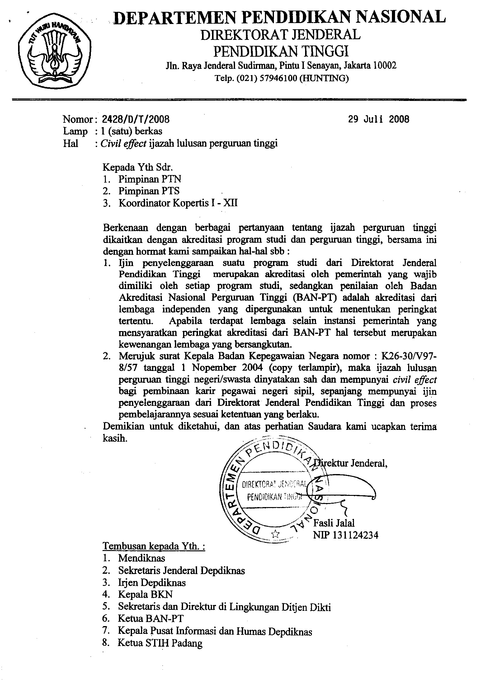 Detail Contoh Balasan Surat Resmi Nomer 48