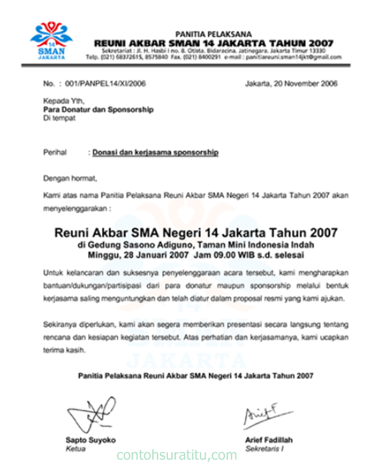 Detail Contoh Balasan Surat Resmi Nomer 8