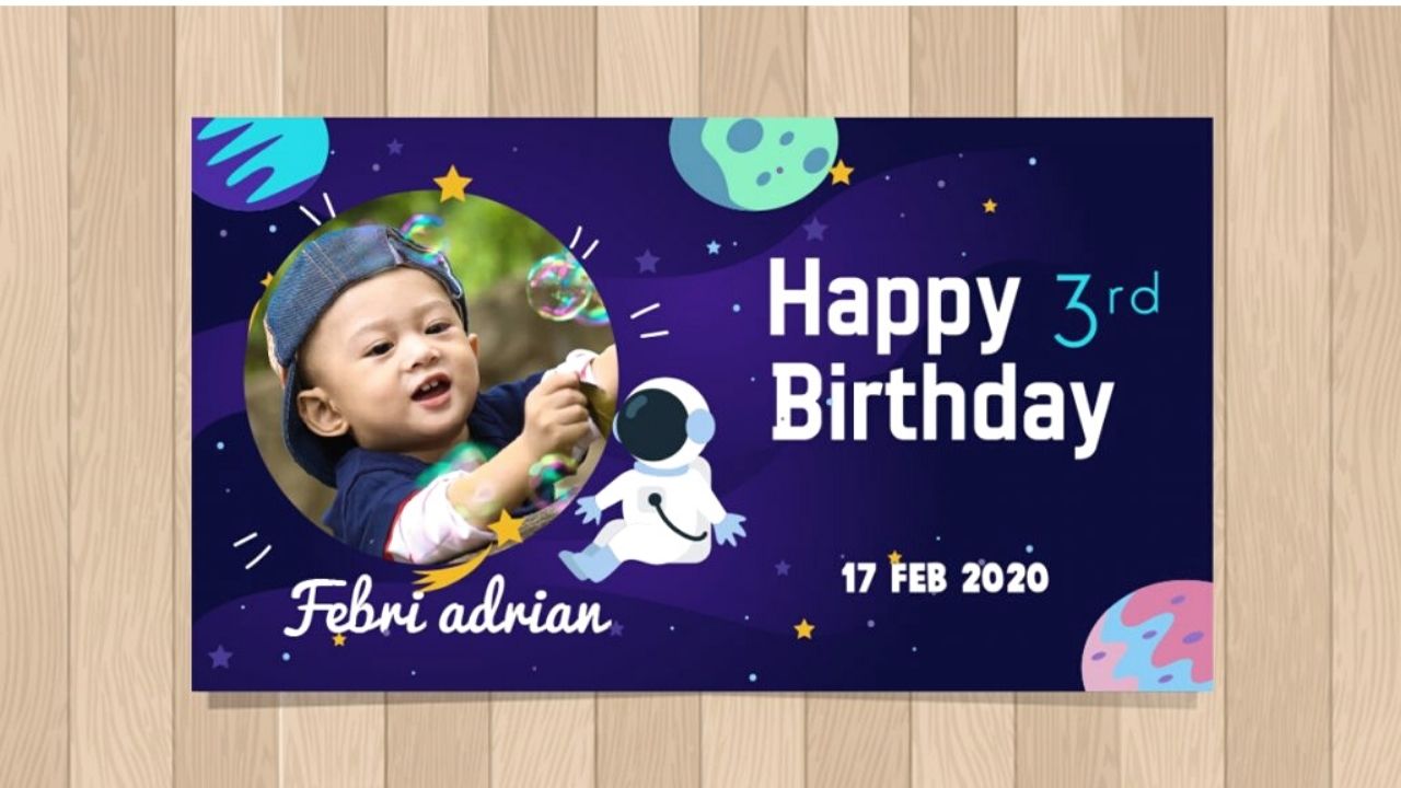 Detail Contoh Baliho Ulang Tahun Anak Nomer 4