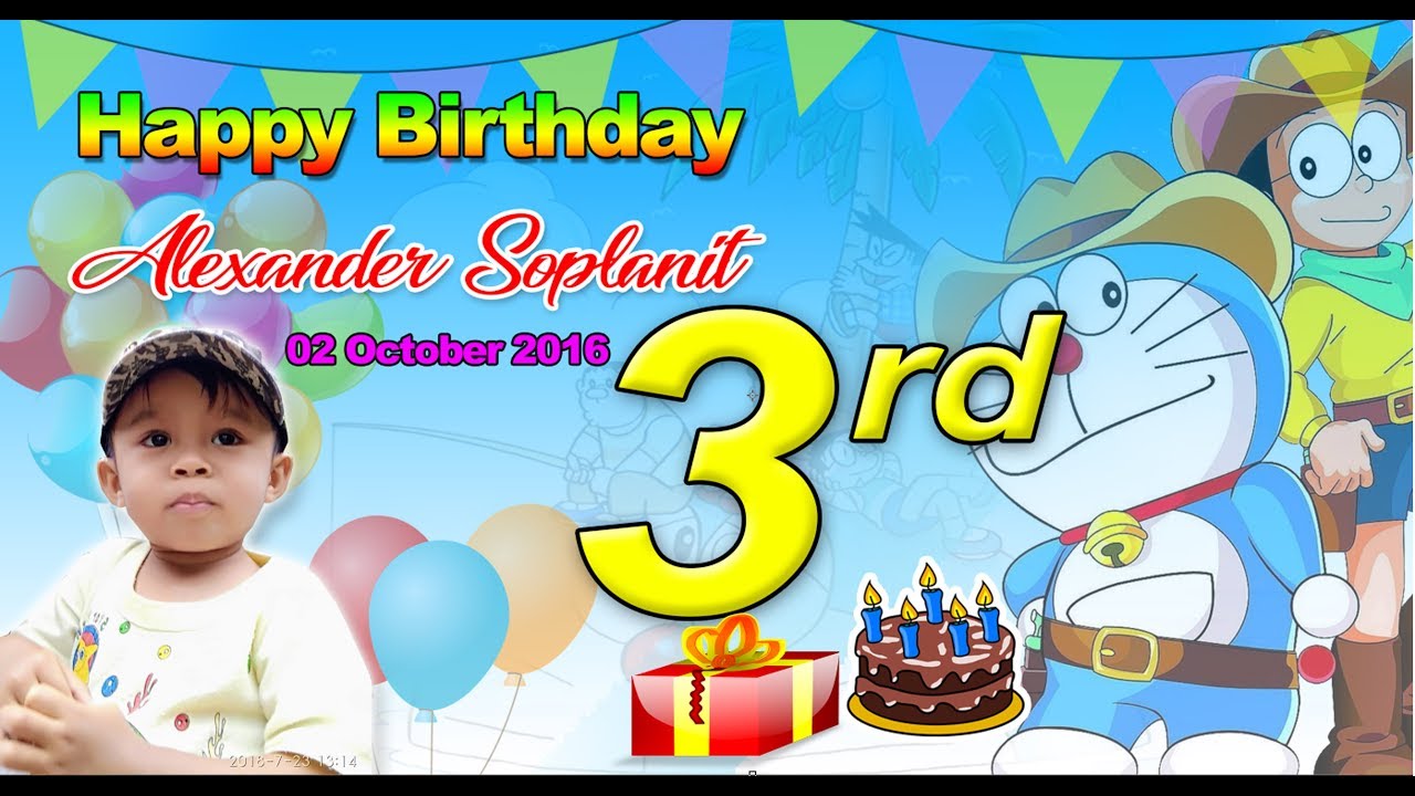 Detail Contoh Baliho Ulang Tahun Anak Nomer 33