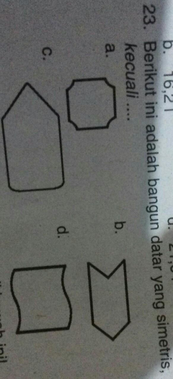 Detail Contoh Bangun Datar Simetris Dan Tidak Simetris Nomer 17