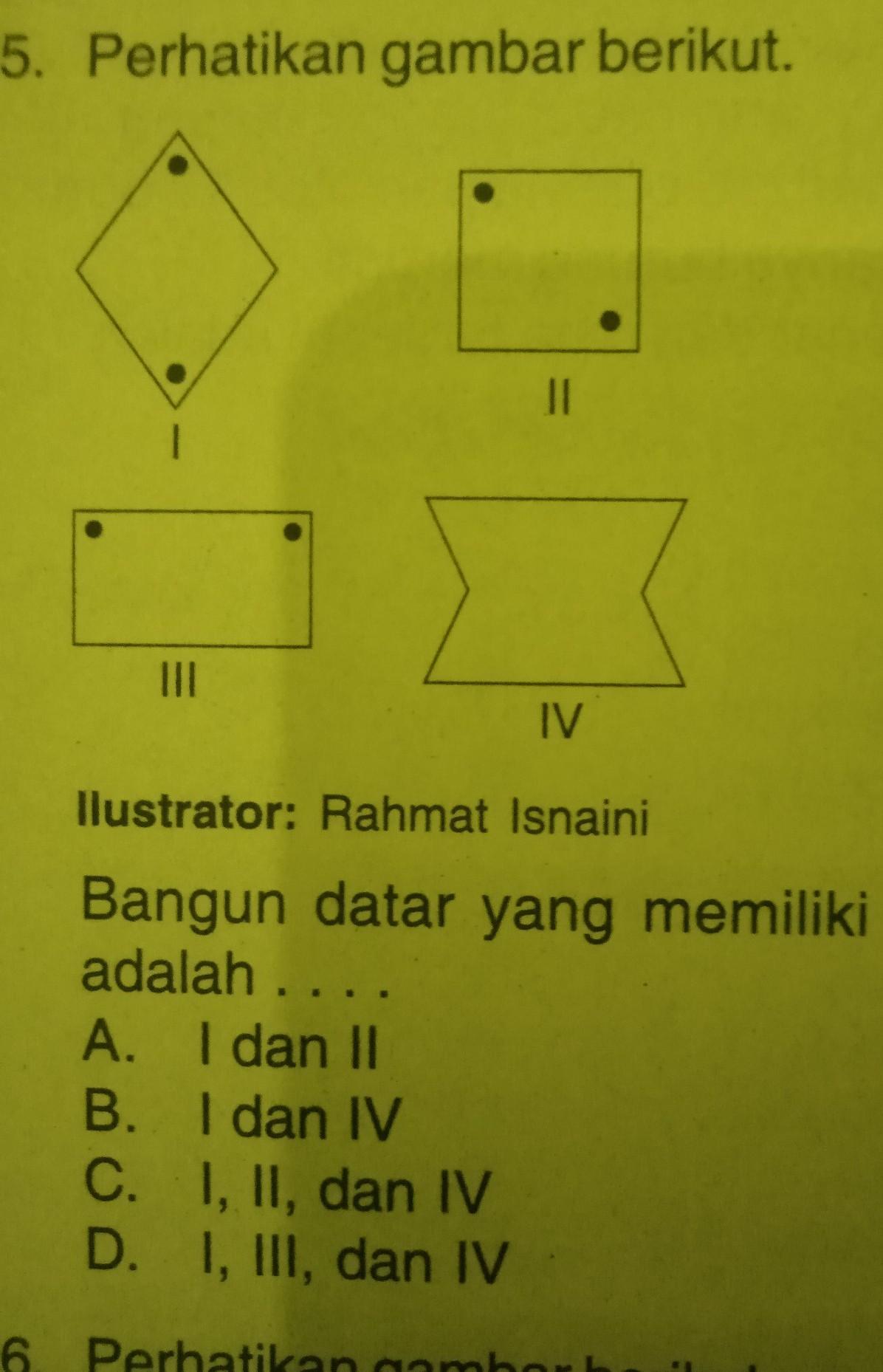 Detail Contoh Bangun Datar Yang Tidak Simetris Nomer 44