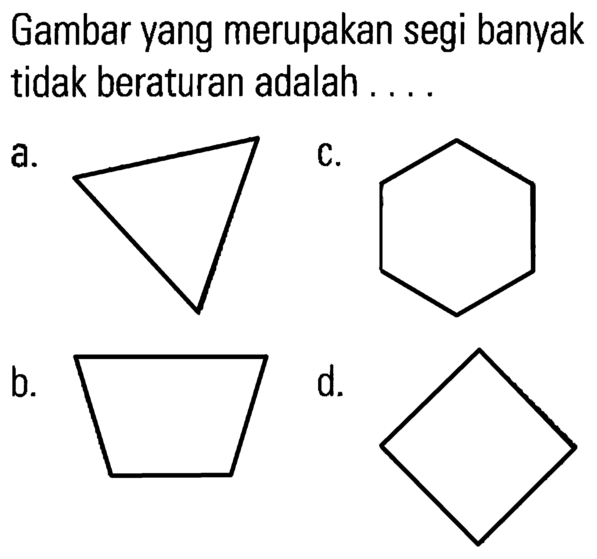 Detail Contoh Bangun Segi Banyak Tidak Beraturan Nomer 52