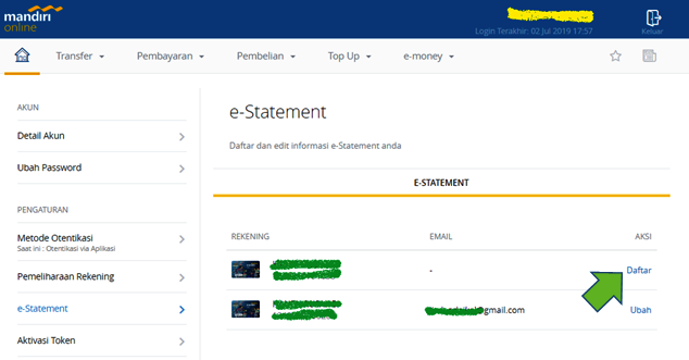 Detail Contoh Bank Statement Nomer 55